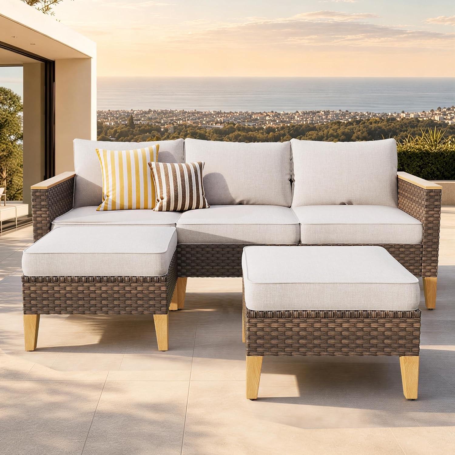 PHI VILLA 5-Sitzer Rattan
