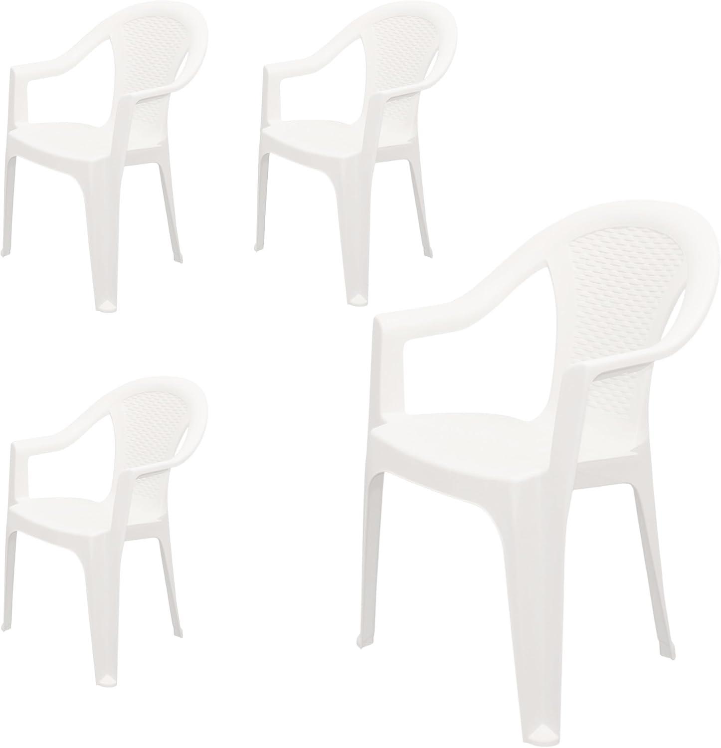 Spetebo Spetebo Monoblock 4er Set Weiß