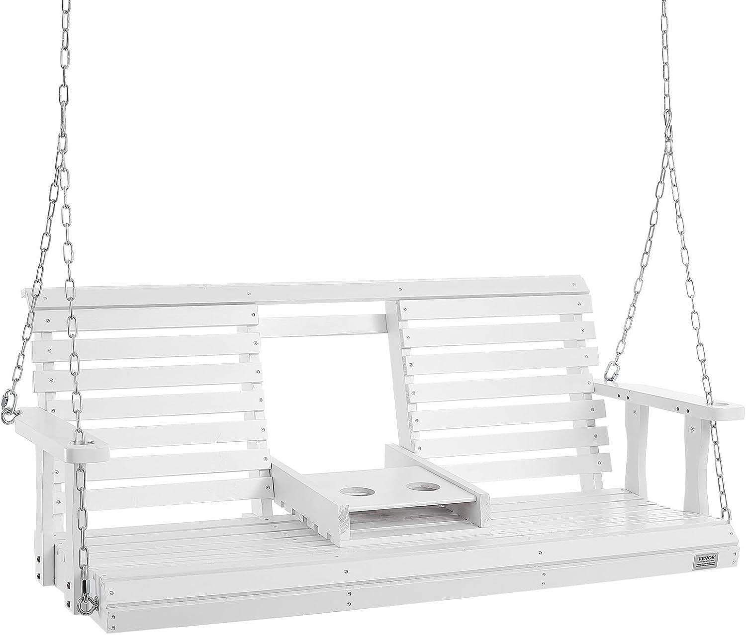 VEVOR Hollywoodschaukel weiß 152 cm