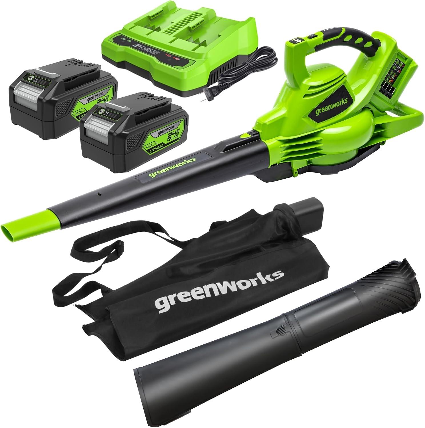 Greenworks GD24X2BVK4X Komplettset