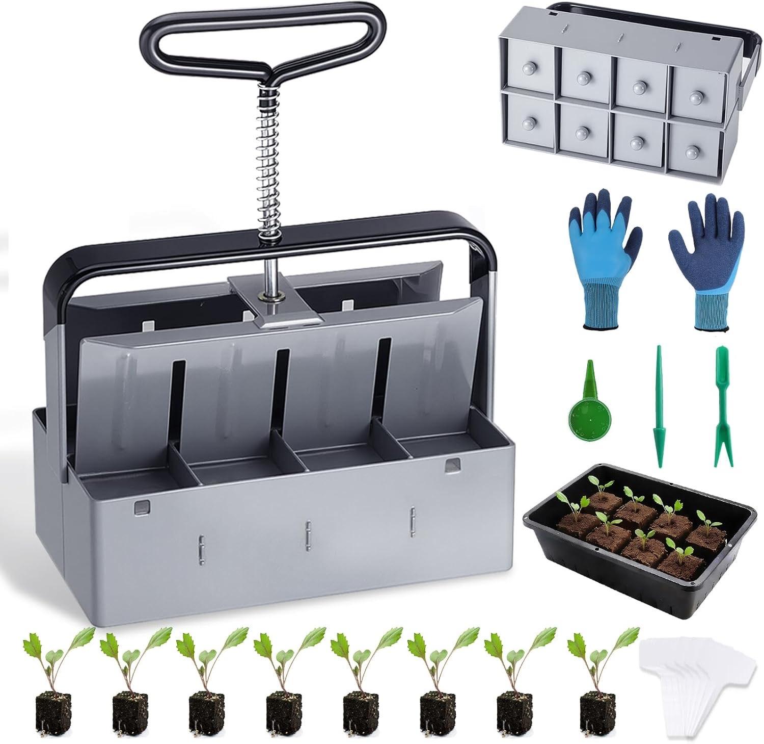 Fippy 8-Zellen Erdballenpresse Set
