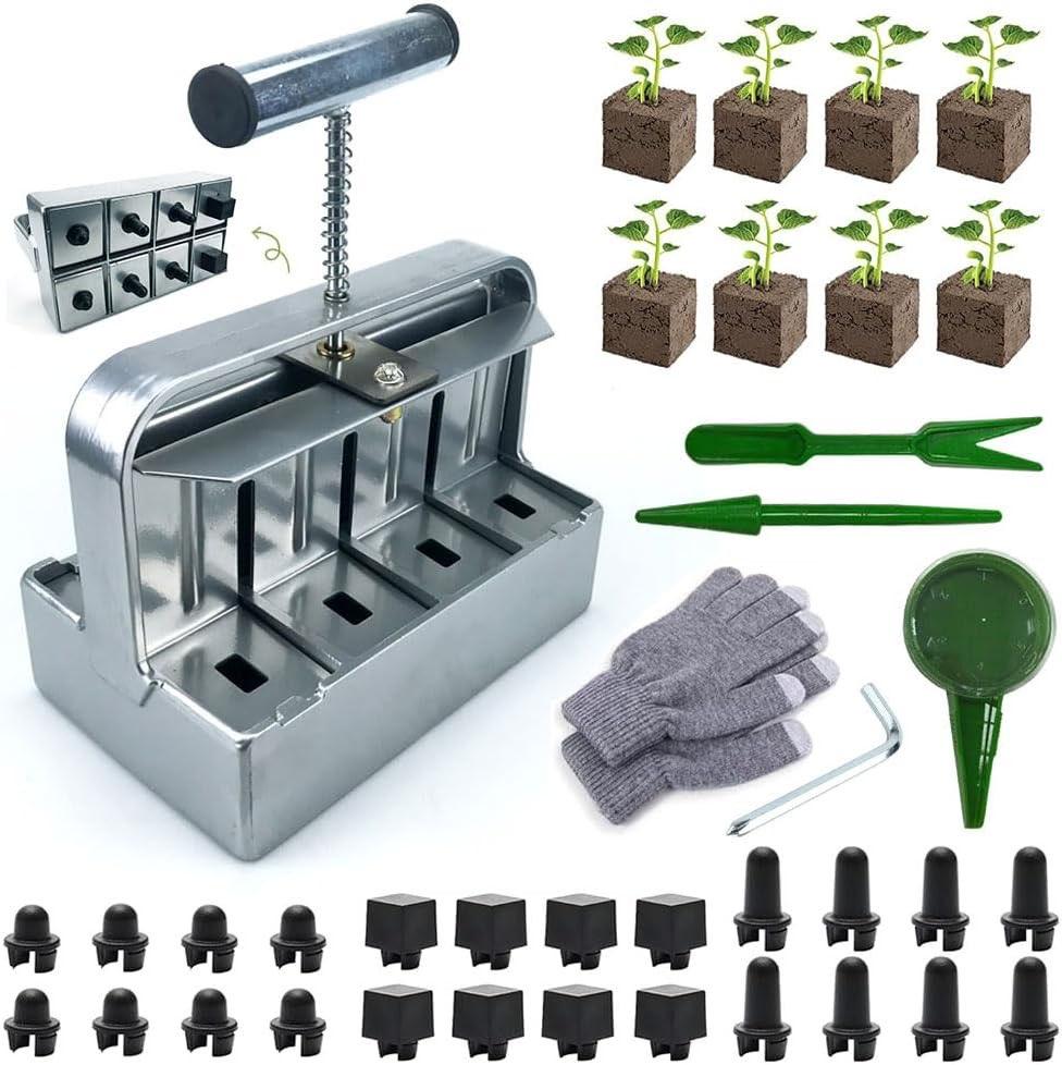 TOPRUNYI 8-Gitter Erdballenpresse 4,5 cm Set