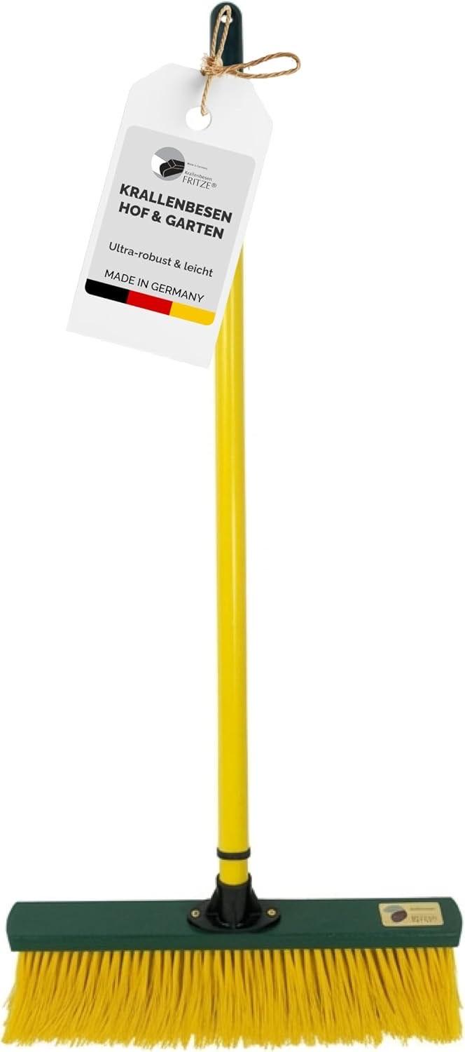 Fritze® Krallenbesen Hof & Garten 45 cm Kehrbreite mit Stiel