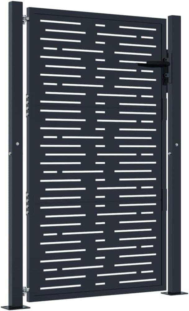 vidaXL Gartentor Anthrazit 100×125 cm