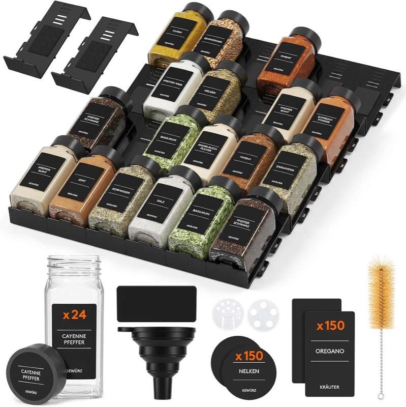 Lifewit Schubladen-Set 24 Gläser