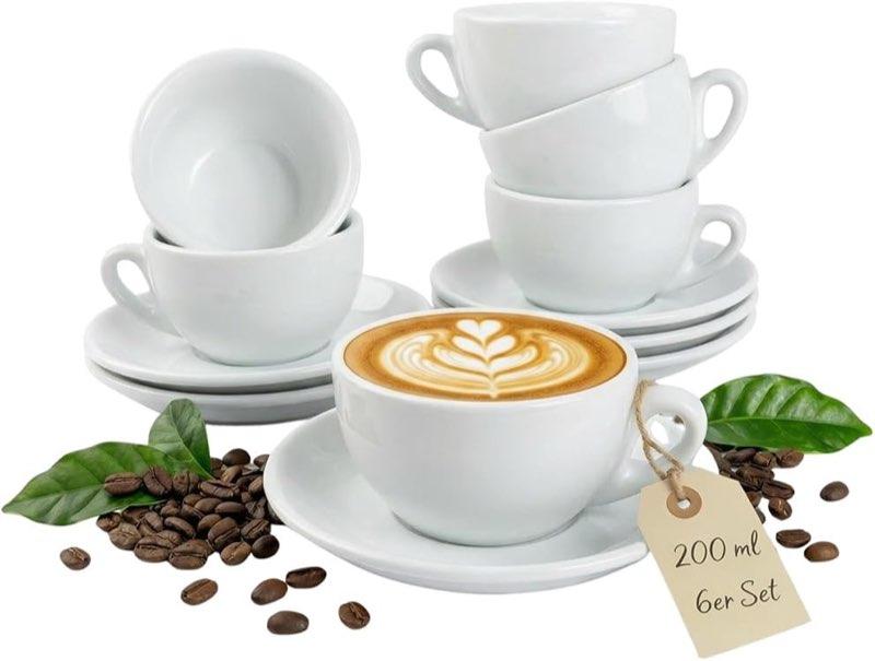 MUVELL 6er Cappuccino Weiß 200 ml