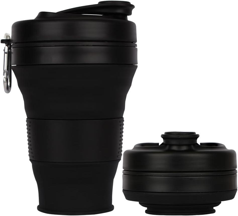 UNNESTAR Faltbecher 600 ml mit Strohhalm