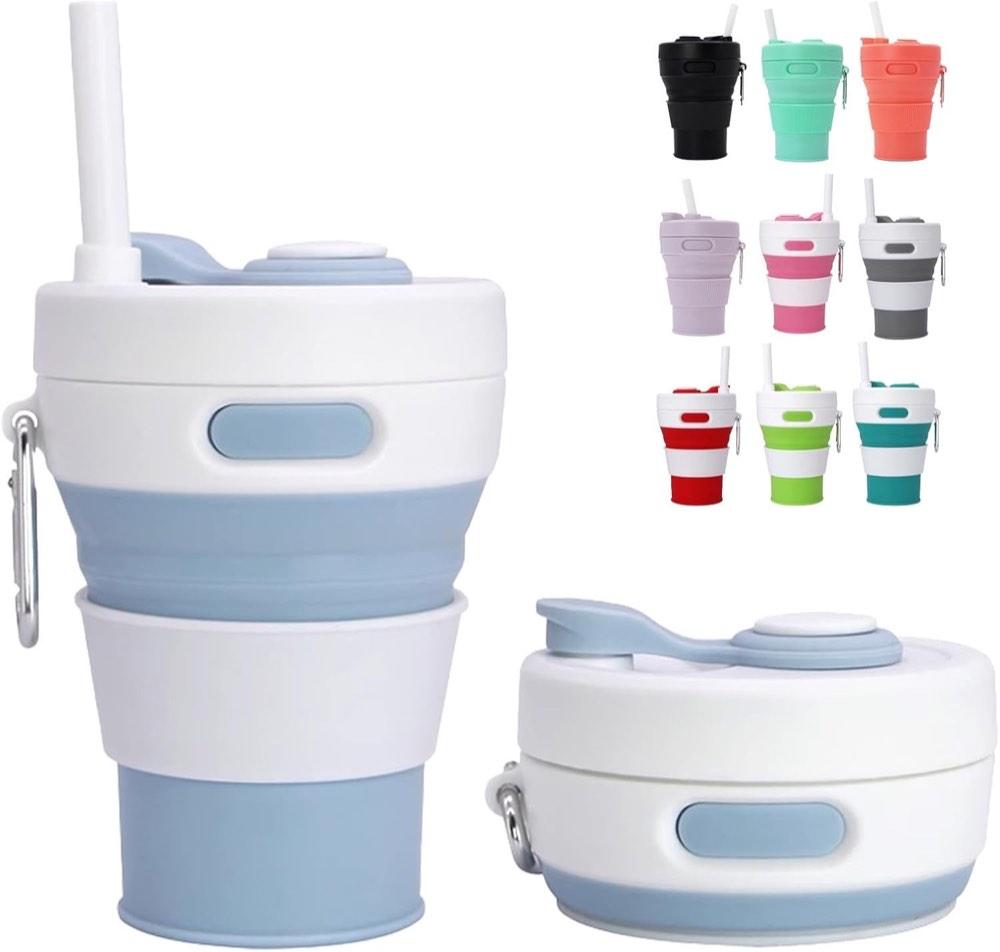 MORAINJAY Faltbecher 450 ml Hellblau
