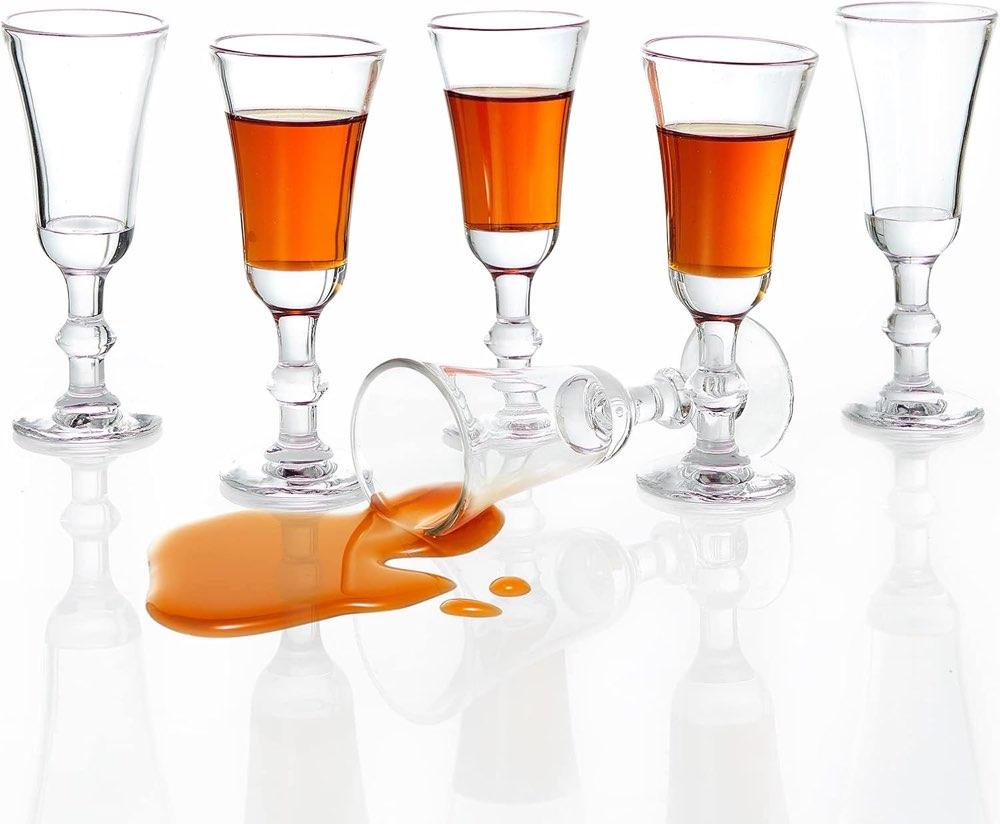 Srgeilzati Port-/Likörglas mit Stiel 3 cl 6er