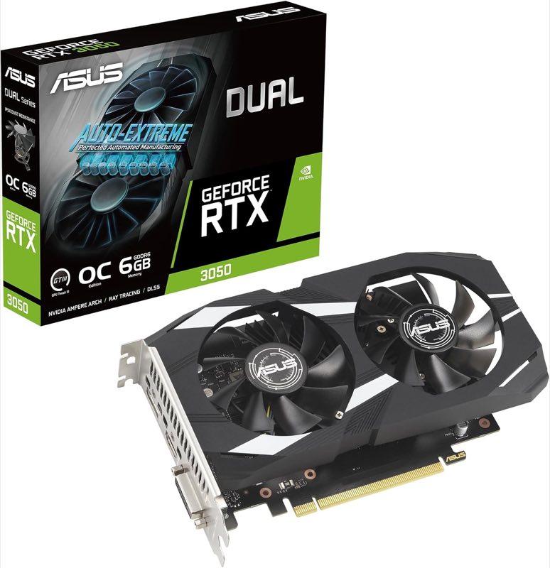 ASUS Dual GeForce RTX 3050 OC Edition 6GB