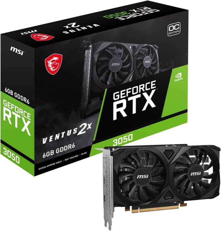 MSI GeForce RTX 3050 Ventus 2X E 6G OC