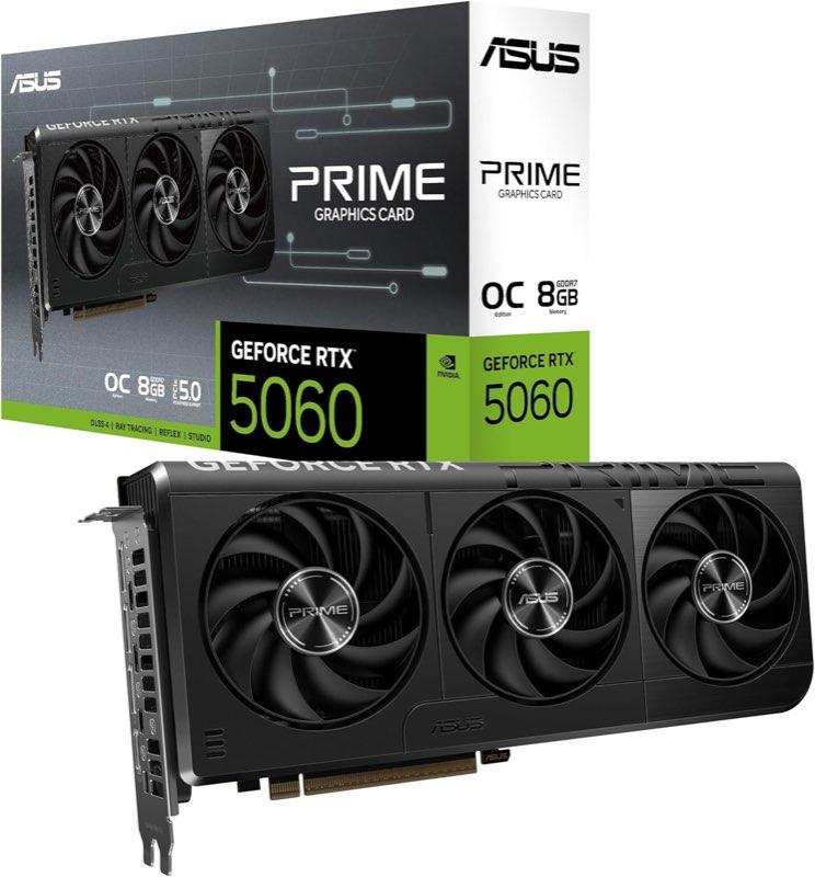ASUS Prime GeForce RTX 5060 8GB GDDR7 OC