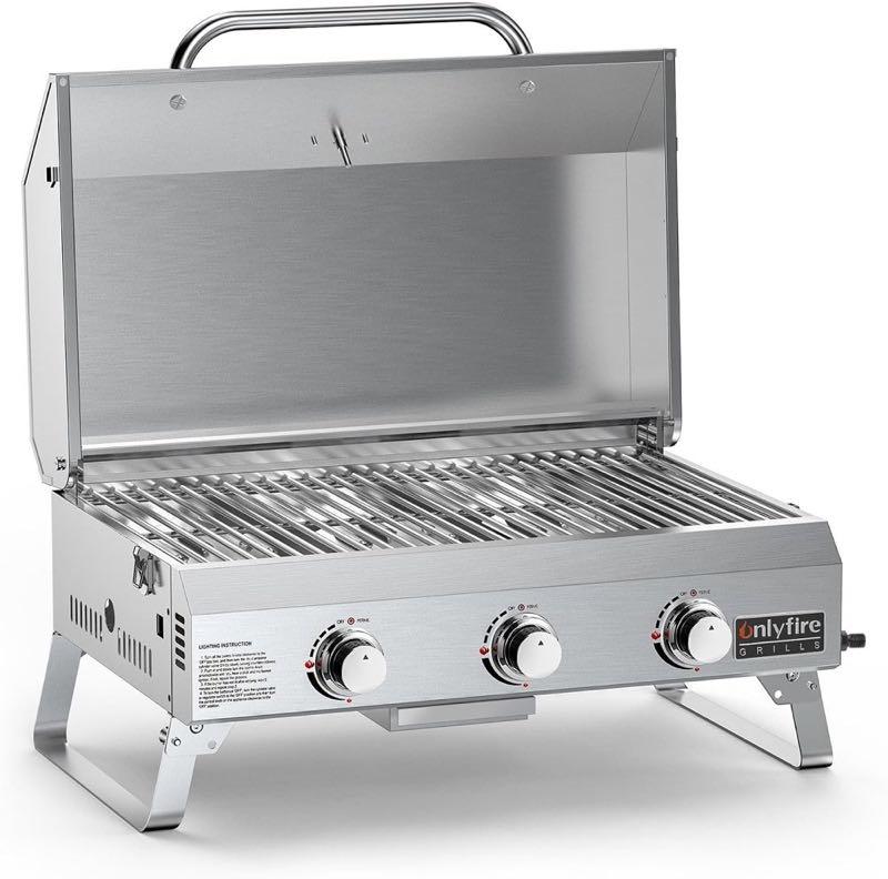 Onlyfire 3-Brenner Tischgrill