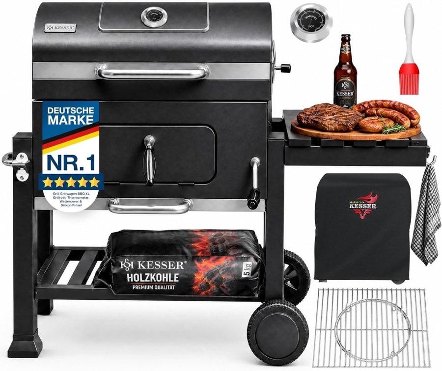 KESSER Holzkohlegrill XL Grillwagen