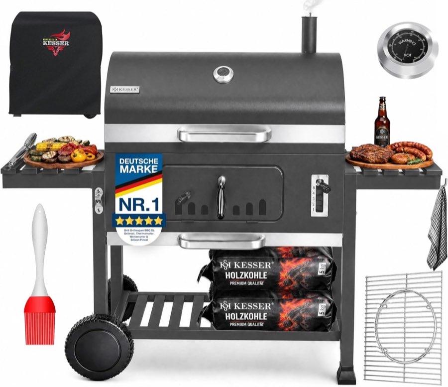 KESSER Holzkohlegrill XXL Grillwagen