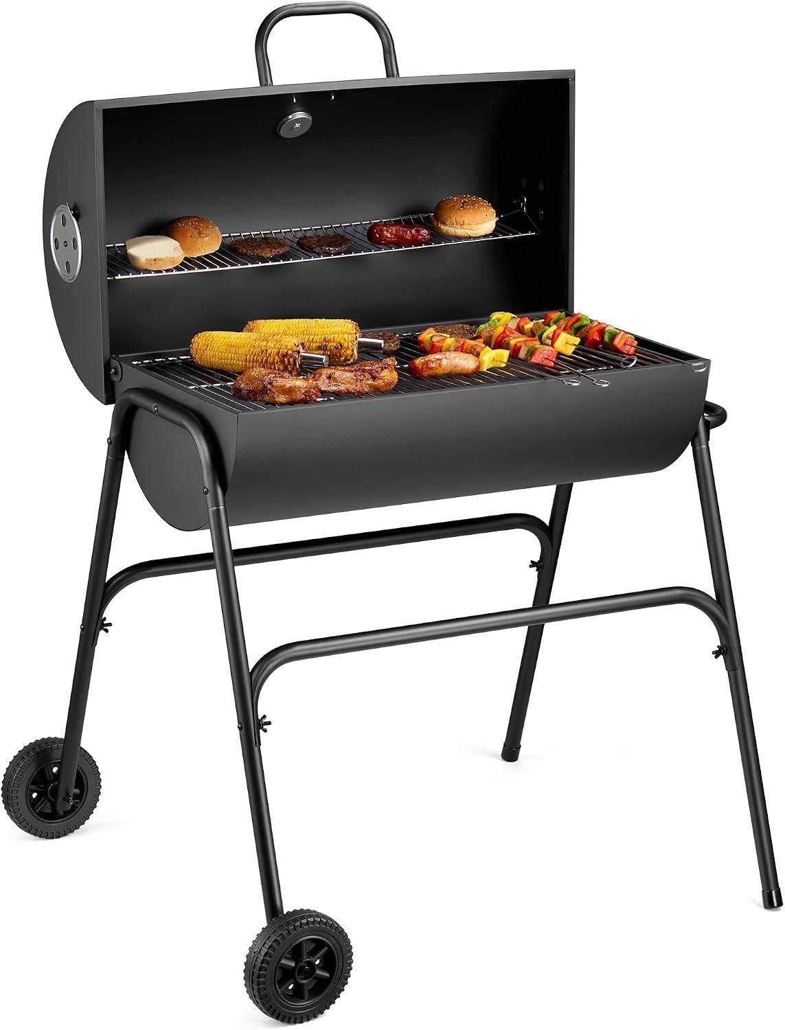 VonHaus Grillwagen mit Deckel