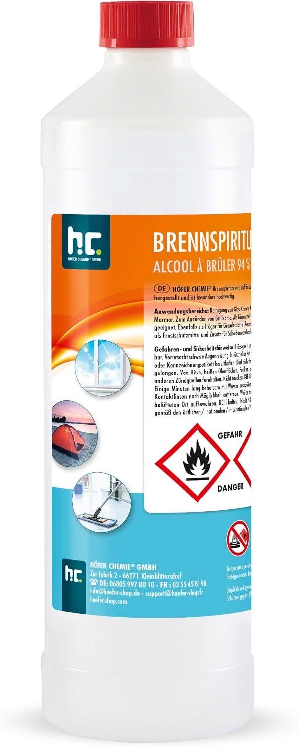 Höfer Chemie Brennspiritus 1 L 94 %