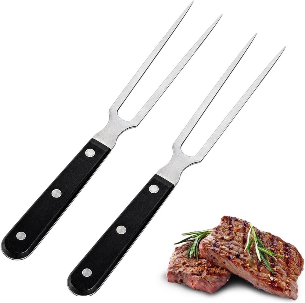 Jxuegiz Fleischgabel 2 Stück Edelstahl