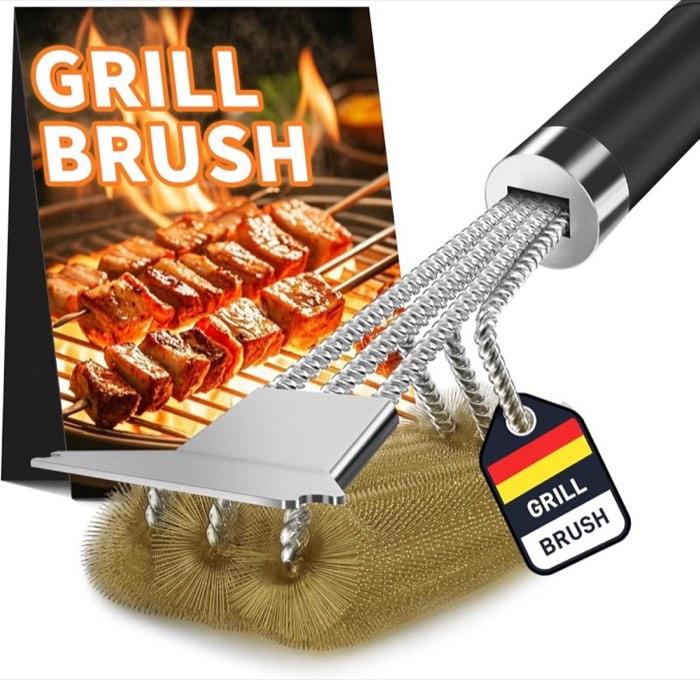 TNTOR Grillbürste Messing mit Schaber