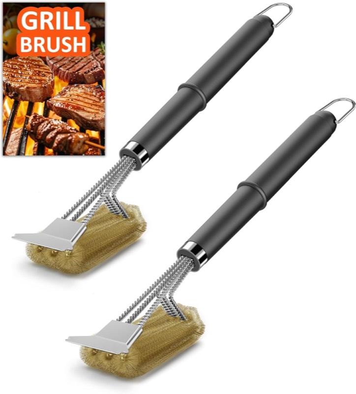 TNTOR Grillbürste Messing 2er-Pack