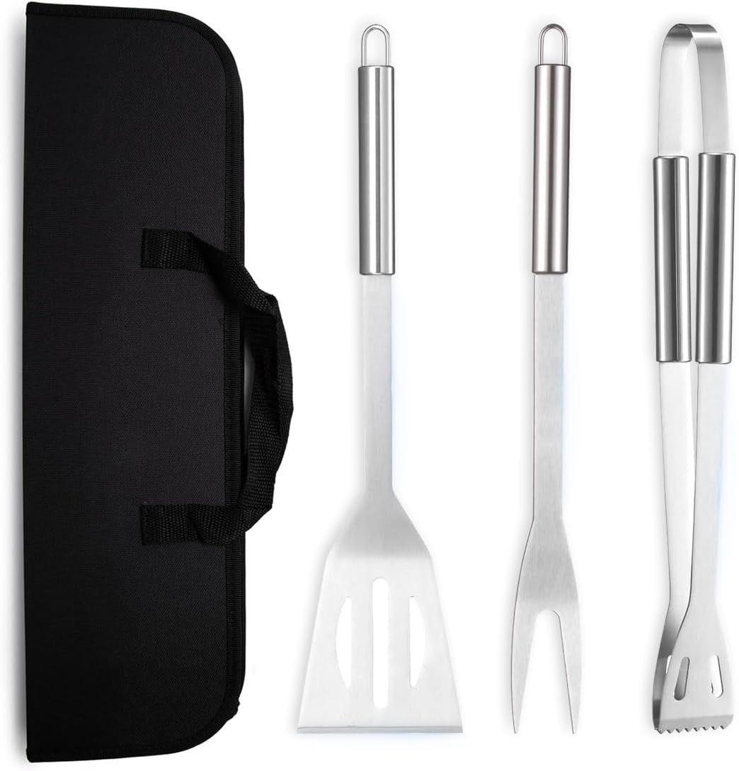 YUNYDSM Grillbesteck 3-teilig mit Tasche