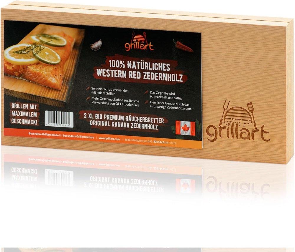 grillart 2 Pack XL Zedernholz 2 cm Dicke