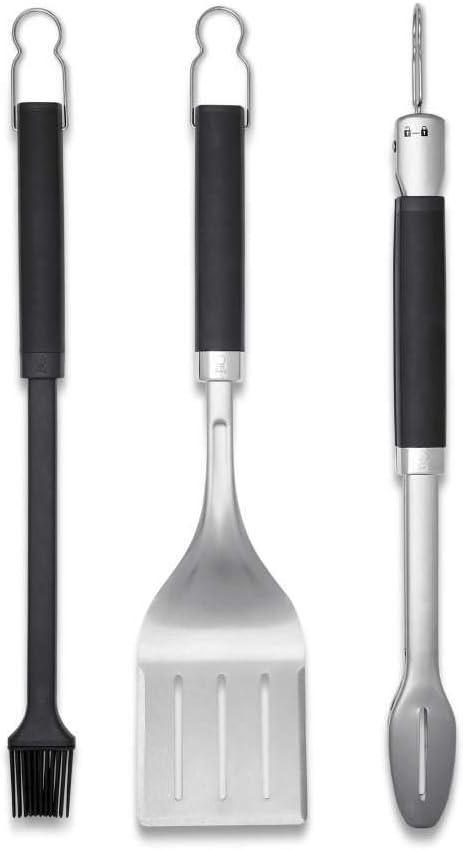 Weber Premium Grillbesteck 3-teilig mit Pinsel
