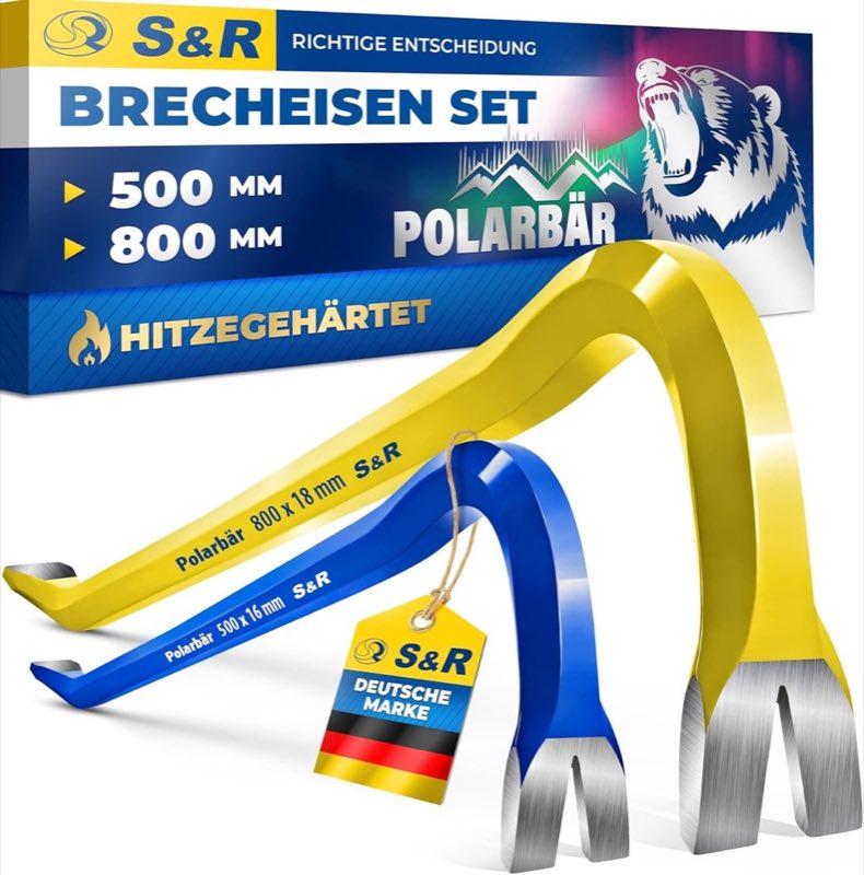 S&R Professional Brecheisen-Set 500/800 mm
