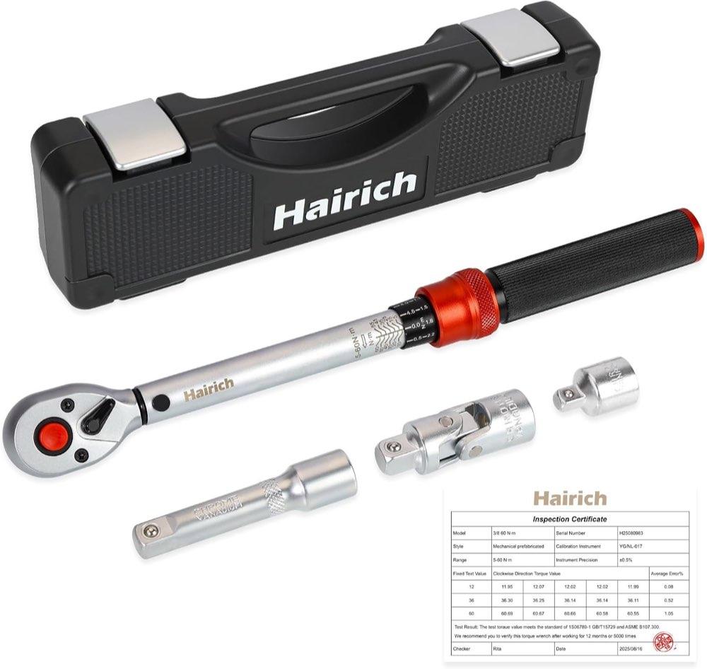Hairich Drehmomentschlüssel-Set 3/8 Zoll 5–60 Nm