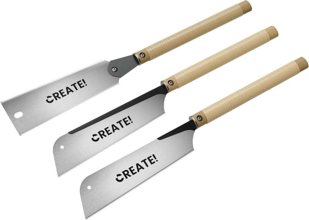 CREATE! Japansägen-Set (Ryoba, Kataba, Dozuki)