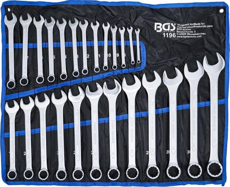 BGS 1196 Ringmaul 25-tlg. 6–32 mm