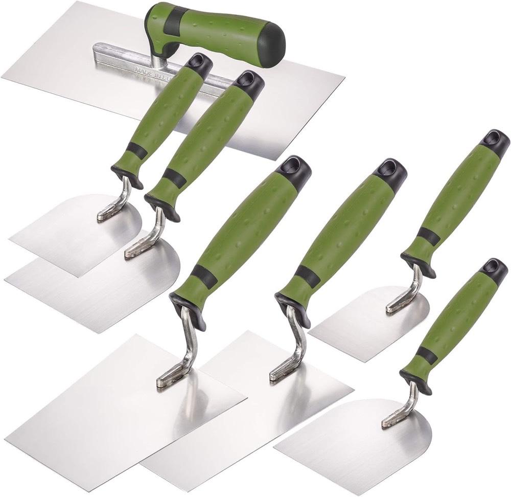Colorus Maurerkellen-Set 7-teilig Edelstahl 2K