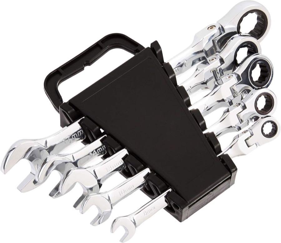 Amazon Basics Flex-Ratschenschlüssel Set 5-tlg.