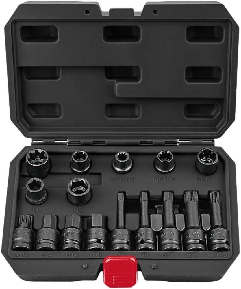 BILITOOLS Bremssattel-Stecknüsse 16-tlg. 1/2"
