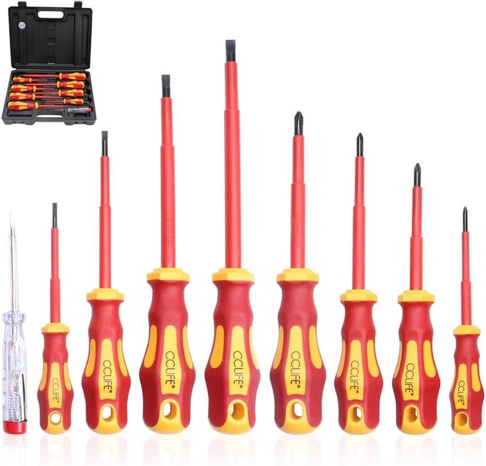 CCLIFE VDE 9-teilig PH+PZ inkl. Prüfer und Koffer
