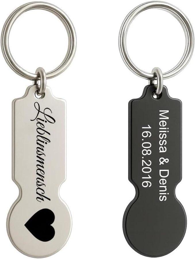 Personalisierter Einkaufswagenlöser mit Lasergravur