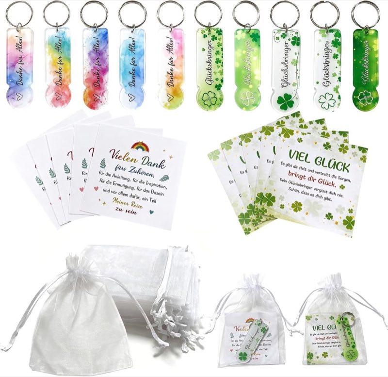 10 Stück Acryl Einkaufswagenlöser Design-Set