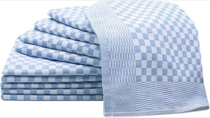 ZOLLNER Geschirrtücher 10er 46×90 cm blau-weiß