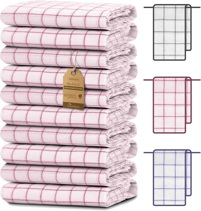 NatureMark NatureMark Geschirrtücher 10er 50×70 cm Rot