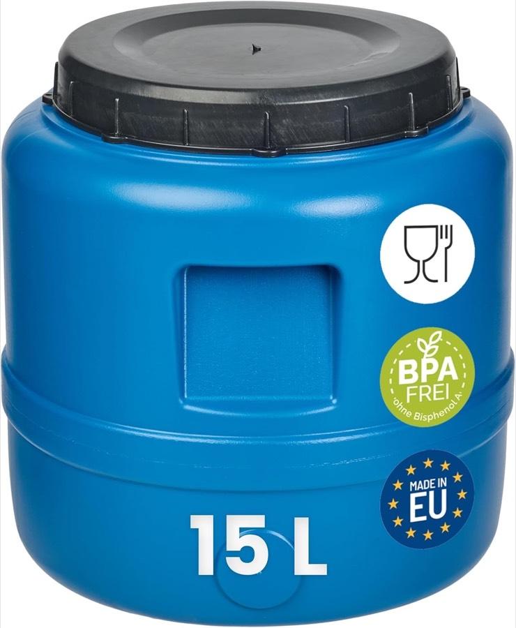Garronda 15 L Weithalsfass HDPE blau
