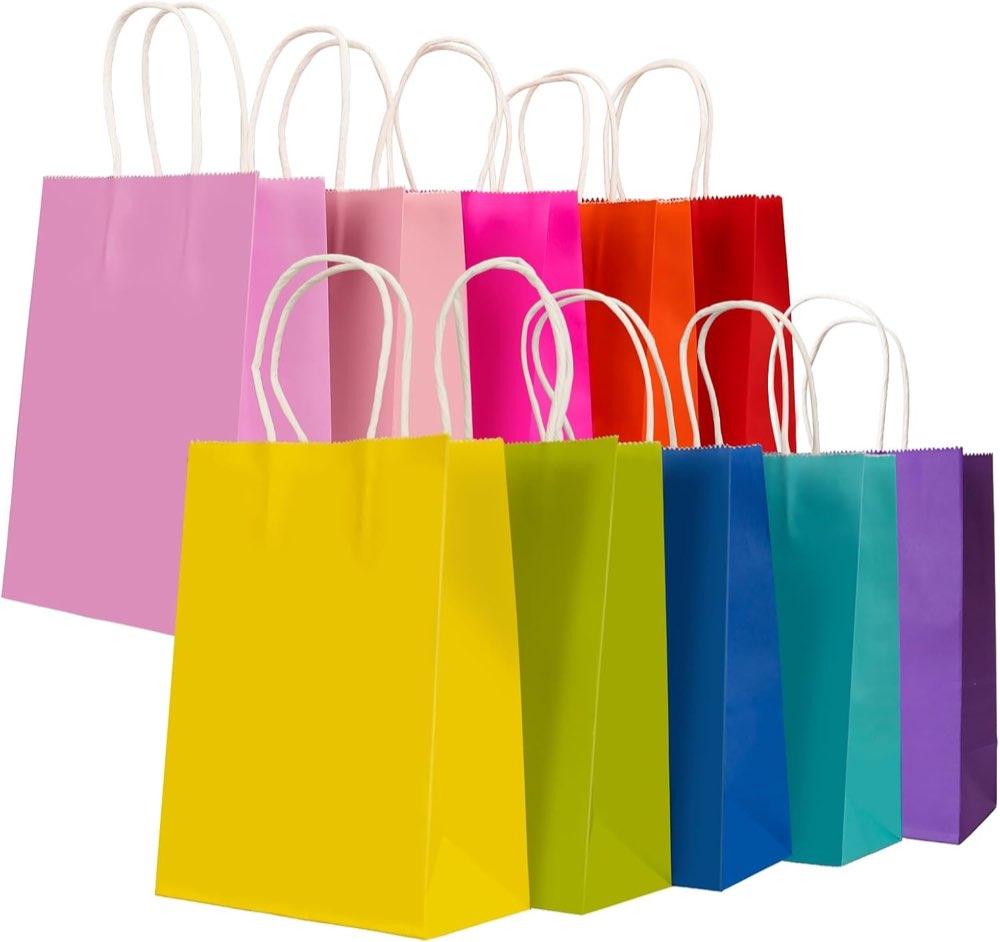 CSYY 30× Geschenktüten 10 Farben 15×8×21
