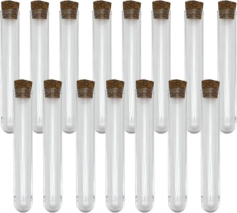 Zhcwldmi 15 Kunststoff-Reagenzgläser 12×75 mm