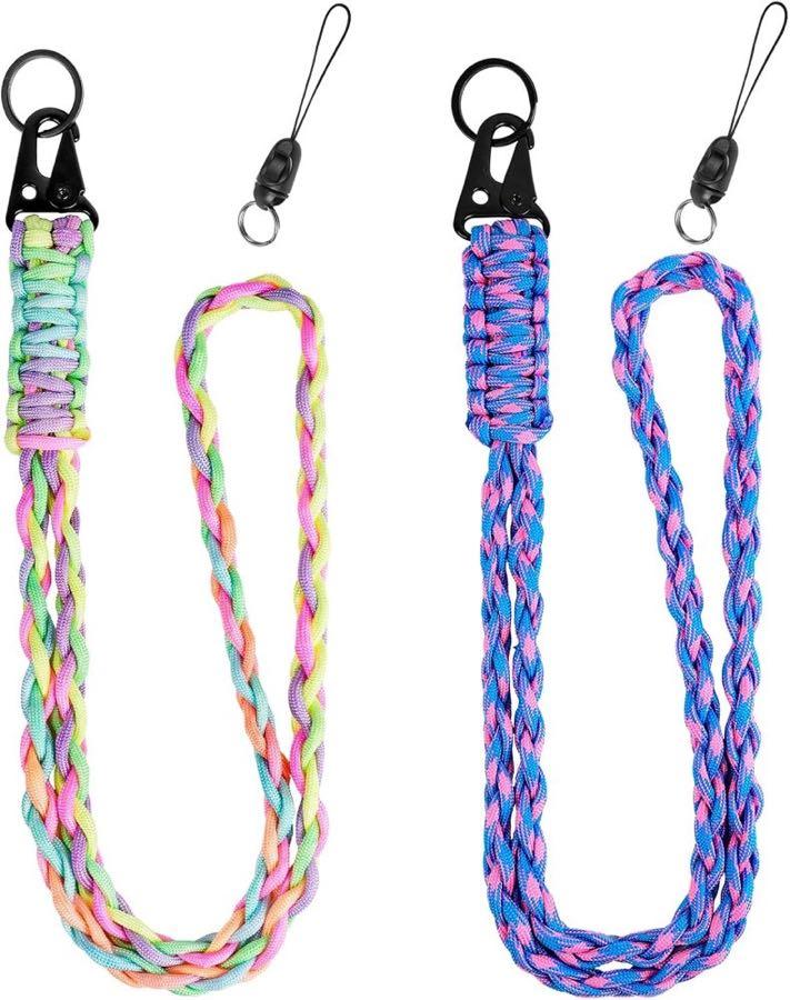 Vicloon Paracord Schlüsselband 2er