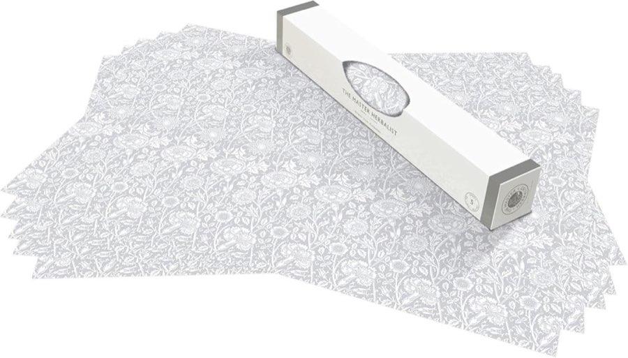 Master Herbalist William Morris Grau 10 Blatt abwischbar