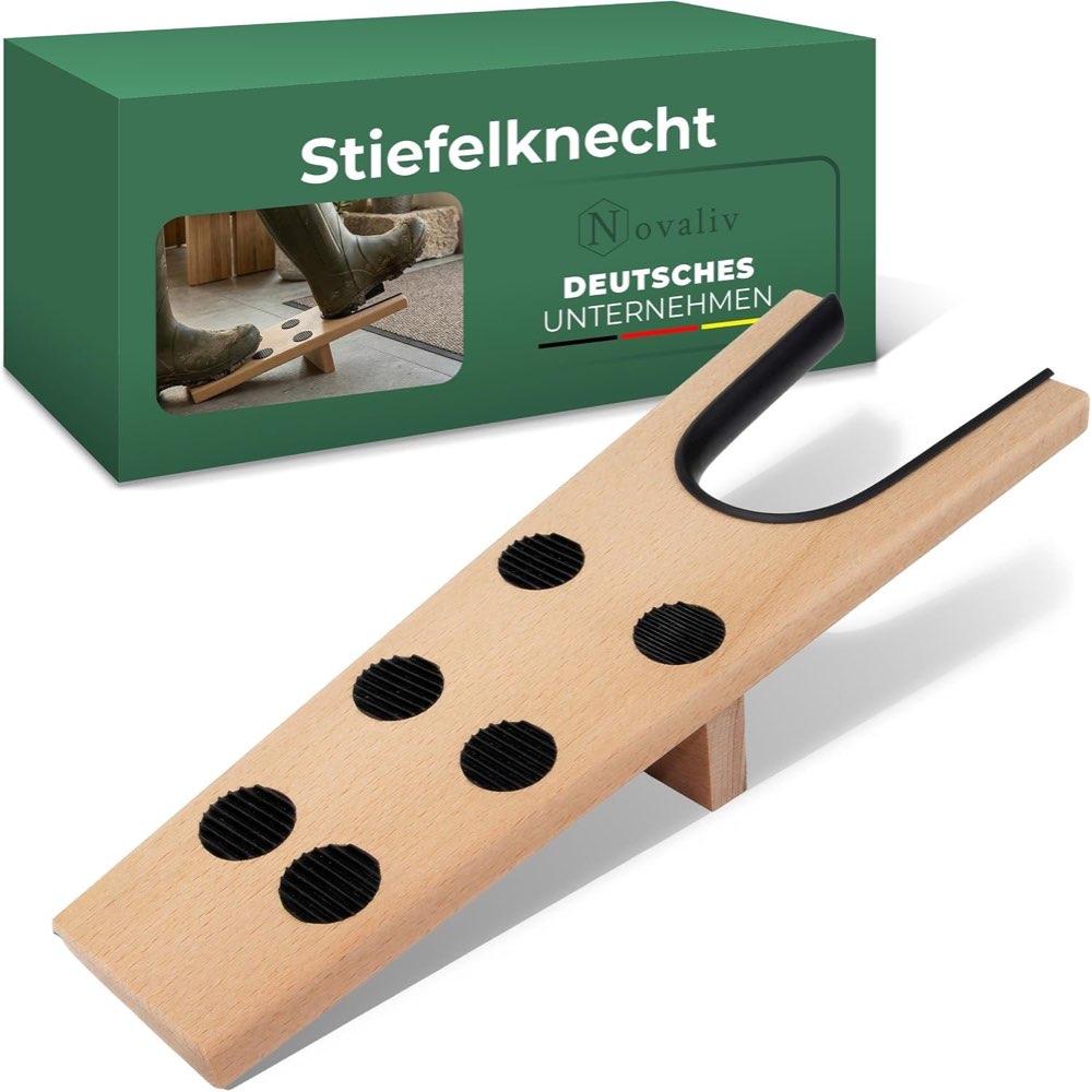 Novaliv Novaliv Holz-Stiefelknecht mit Anti-Rutsch-Noppen - Produktbild