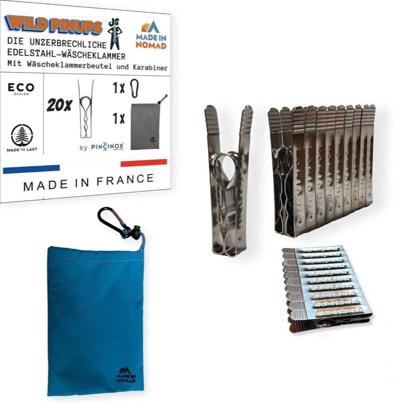 MADE IN NOMAD Pincinox 20 Stück Premium Bandstahl