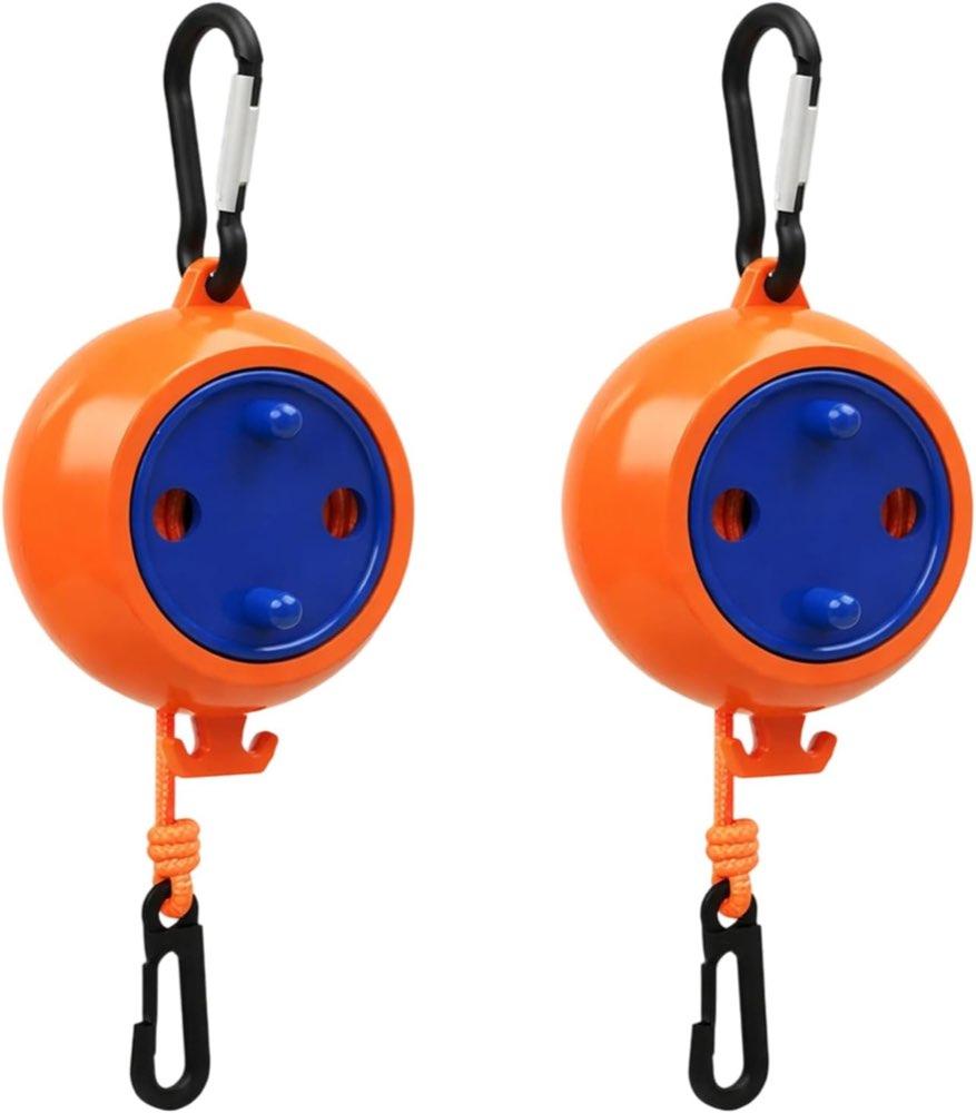 BrKern 2er-Set Camping-Wäscheleine 10 m