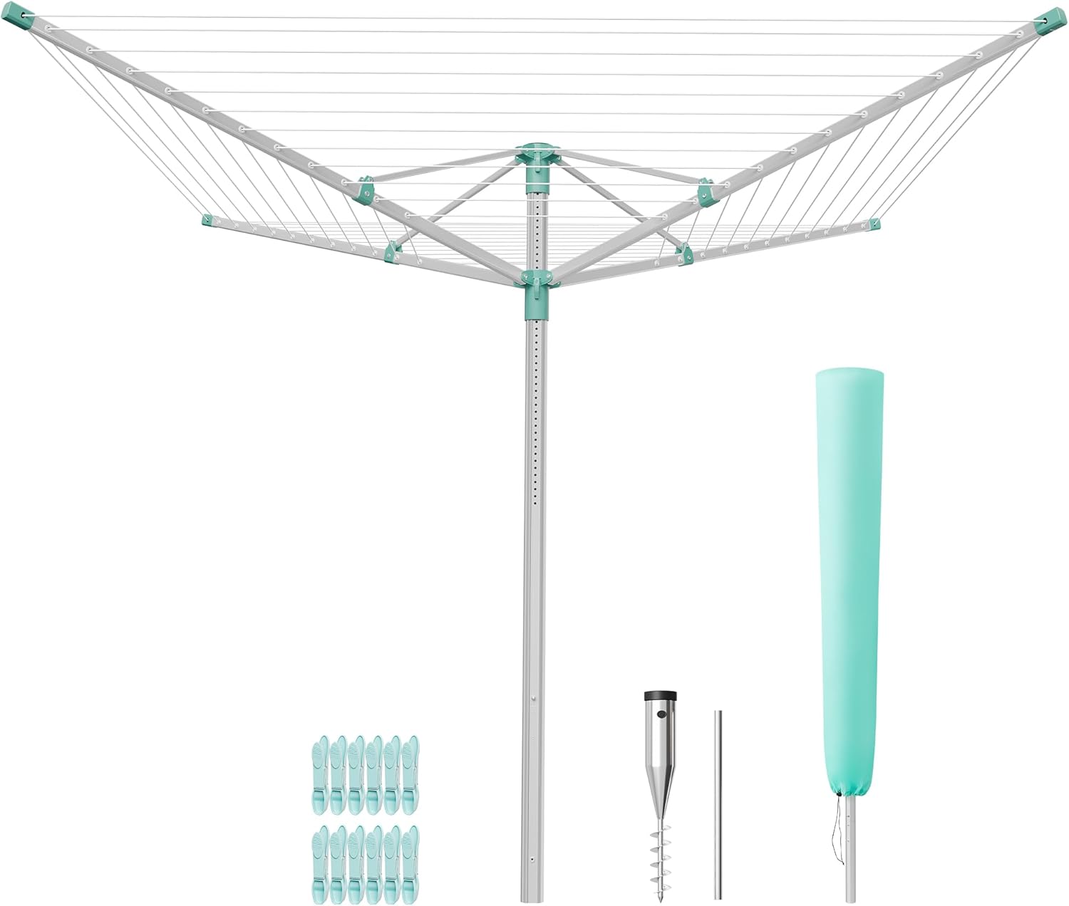 SONGMICS Wäschespinne 60 m höhenverstellbar