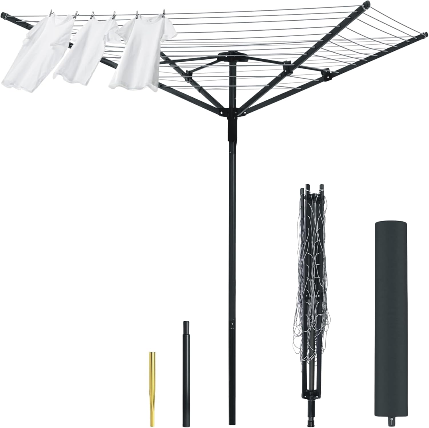 HitlineUK Outdoor-Wäschespinne 50 m