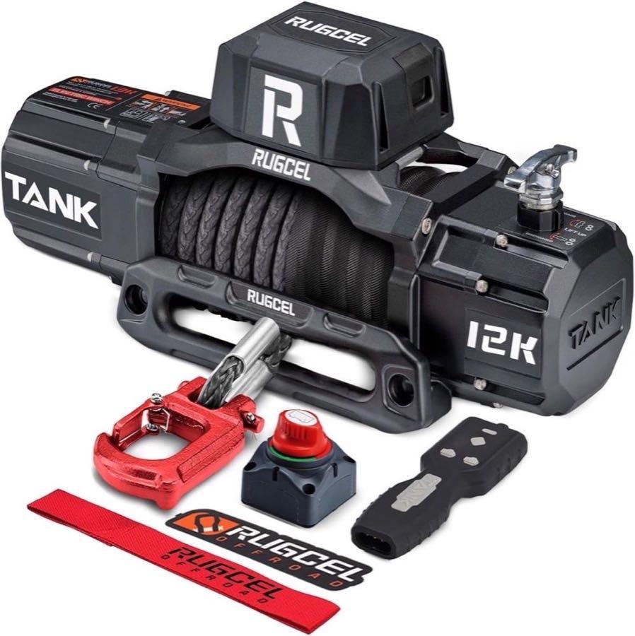 RUGCEL WINCH TANK 12000 BLACK